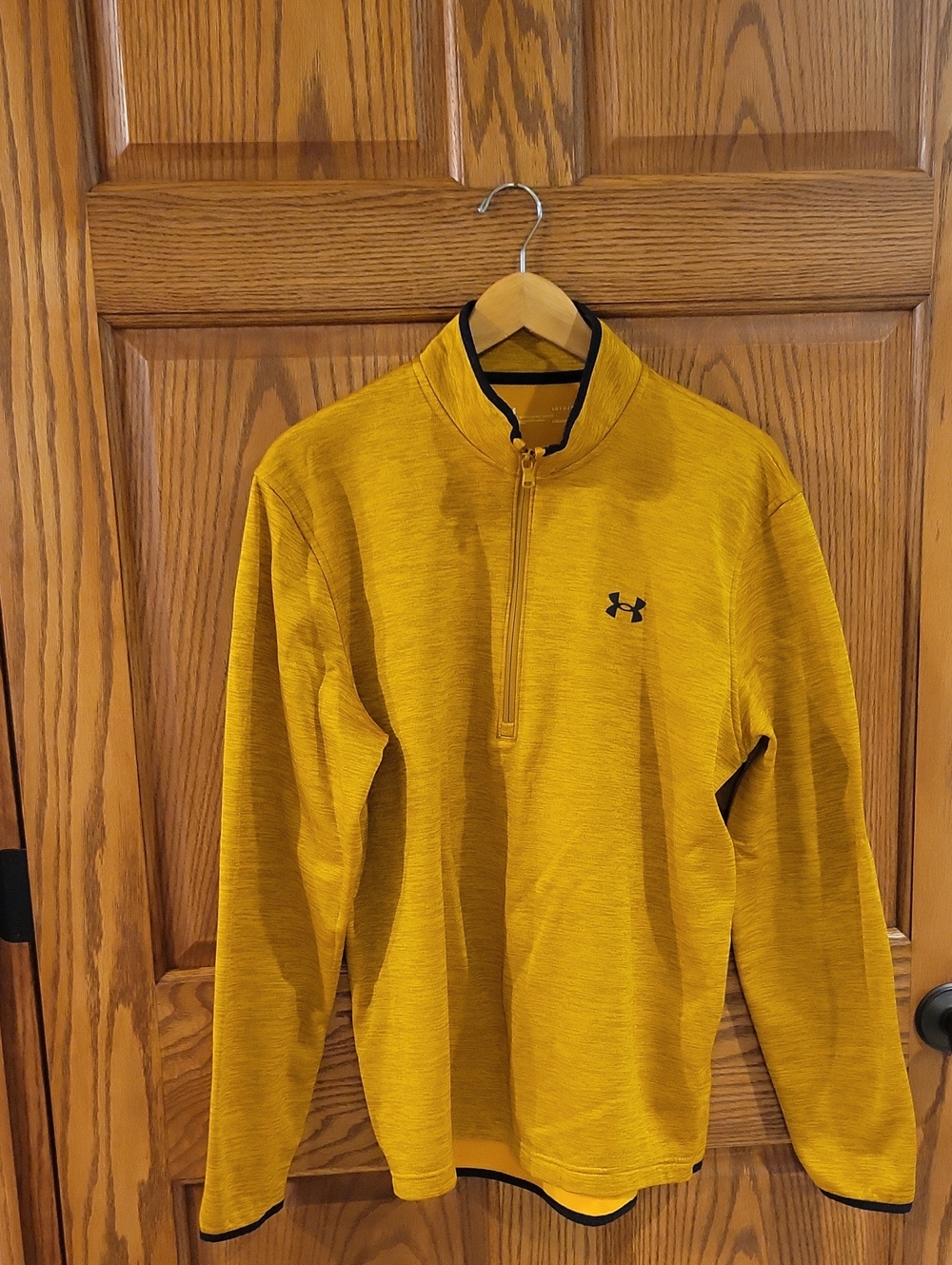 Mens UnderArmour 1/4 Zip Fleeced Lined Shirt Size Large